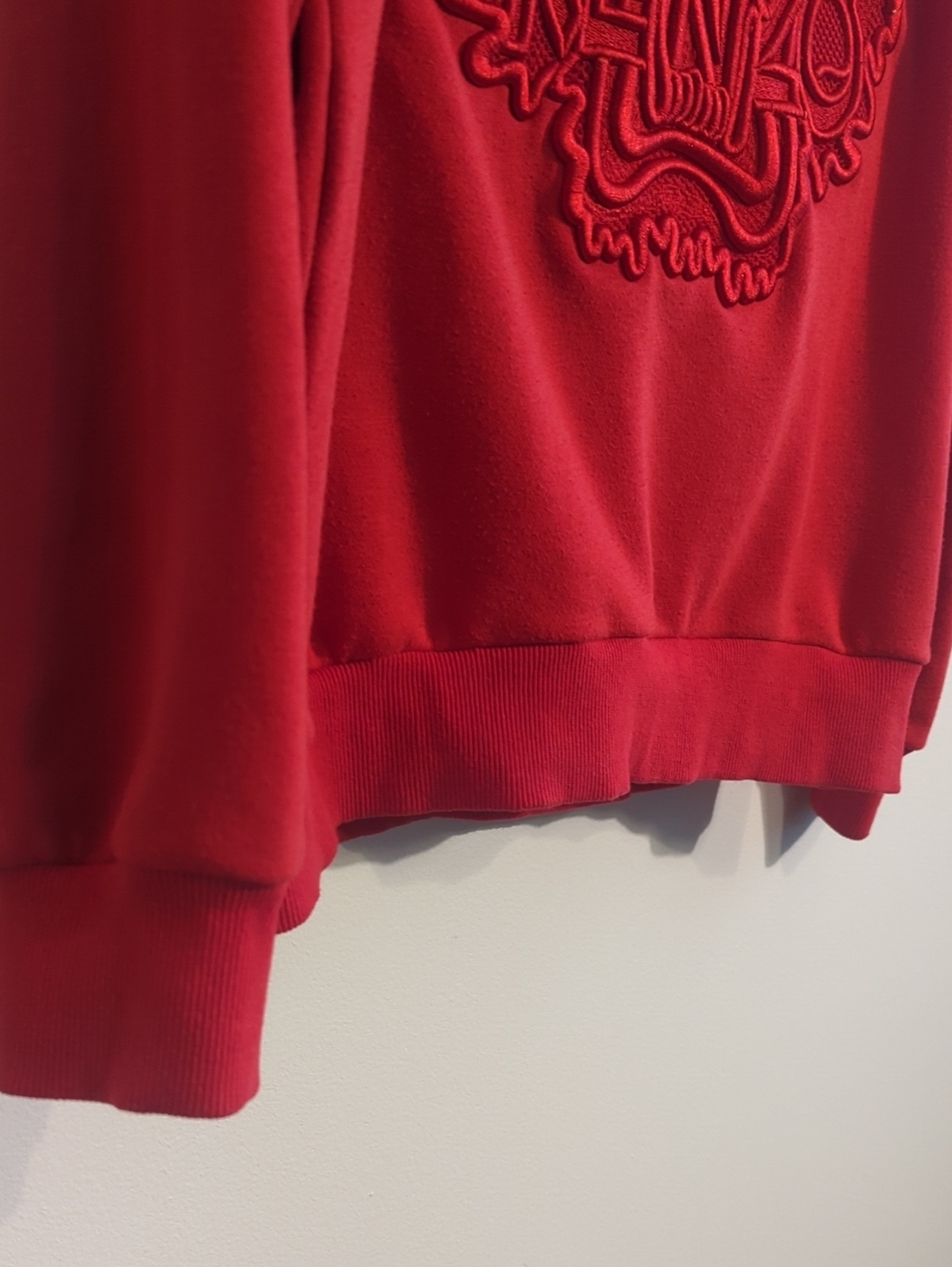 KENZO red embroidered tiger crewneck sweatshirt - size large - Picture 9 of 12